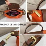 Mini Crossbody Bag for Women - Adjustable Strap Shoulder Purse, Small Spacious Tote with Zipper Pockets for Phone Wallet Keys - Image 6