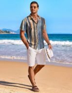 COOFANDY Men's Hawaiian Shirt Short Sleeve Floral Button Down Shirts Tropical Holiday Beach Shirts - Image 4