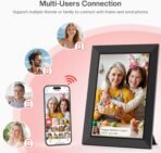 Frameo 10.1 Inch WiFi Digital Picture Frame, Smart Cloud Electronic Photo Frame with HD IPS Touch Screen Slideshow 32GB Memory Auto-Rotate Wall Mount, Share Photos/Videos from Phone - Gifts for Mom - Image 4