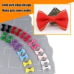 YAKA 60PCS (30 Paris) Cute Puppy Dog Small Bowknot Hair Bows with Metal Clips Handmade Hair Accessories Bow Pet Grooming Products (60 Pcs,Cute Patterns) - Image 7