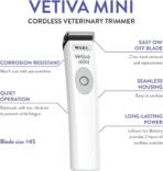 Wahl Professional Animal Vetiva Mini Cordless Veterinary Trimmer for Dogs, Cats & Pets (#88420) - for Cats, Dogs & More - Veterinary Grade - Pet Mini Safe Trimmer - White - Image 3