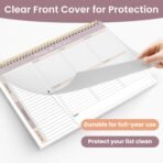 Weekly To Do List Notepad with 52 Undated Sheets（8.5"×11"）- Undated Weekly Planner Notepad for Office Desk Accessories and Supplies - Midnight Lilac - Image 5