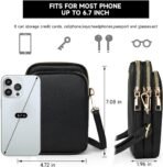 JANKS Small Crossbody Bag for Women Mini Cell Phone Bag Travel Pouch Wallet Purses Adjustable Over Shoulder Strap - Image 5