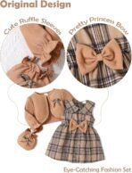 Baby Girl Clothes Toddler Dresses Infant Fall Winter Outfits Little Coat Princess Cardigan Dress Set +Cute Bag - Image 5