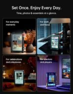 Divoom TimesFrame – 10.1" WiFi 6 Digital Picture Frame & Smart Desk Display, No Subscription | 64GB | Send Photos, Videos & AI Styles + Live Widgets (Weather, Calendar, etc)–Perfect Personalized Gift - Image 3