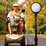 Mobility Scooter Accessories Mirror - Adjustable Rear View Mirror Gift for Wheelchair, Electric Scooter, for Elderly, Seniors - Image 4