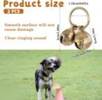 Copper Bell for Dog Collar, 4 PCS Brass Dog Bells Extra Loud Collar Bell for Pet Tracking Anti Lost Training Pets Pendant Accessories Anti Theft Bells for Little Dogs & Cats - Image 3