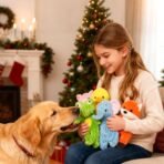 Prime Pets Dog Toys, 5 Pack, Plush Dog Squeaky Toys, No Stuffing Bodies, Crinkle Animals Pet Toy for Small Medium Large Dogs, Puppy Chew Toy to Keep Them Busy - Image 4