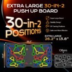 AERLANG Extra Large Push Up Board 26.2" x 13.8", Portable 30-in-2 Workout Set for Push Up, Multi-functional Pushup Stands for Strength Training, Fat Burning Push Up Bar for Home Gym - Image 3