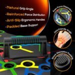 AERLANG Extra Large Push Up Board 26.2" x 13.8", Portable 30-in-2 Workout Set for Push Up, Multi-functional Pushup Stands for Strength Training, Fat Burning Push Up Bar for Home Gym - Image 6