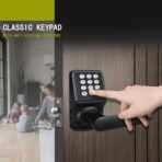 Keyless Entry Door Lock with Handle - IC Card and Anti-peep Password - Easy Installation for Home, Hotel - Matte Black - Image 5