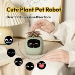 Ivy Interactive AI Desk Companion, Smart Plant Pet with 100+ Expressions, Cute Indoor Planter for Office Decor, Unique Gift for Plant Lovers & Coworkers(Violet) - Image 4