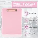 Sooez Clipboards with Storage, High Capacity Clip Boards 8.5x11 with Storage, Heavy Duty Nursing Clipboard Folder, Plastic Clipboard with Pen Holder for Women Teachers Work, School & Office Supplies - Image 5