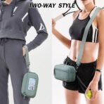 POIUGOYA Small Nylon Crossbody Bags for Women,RFID Wristlet Purse Built in Wallet, 4 Zipper Crossbody Wallet Phone Organizer - Image 3