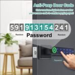 Fingerprint Door Lock,Smart Door Knob,Keyless Entry Door Lock with Handle,Biometric Digital Passcode Door Locks,Electronic Touchscreen Keypad Smart Door Locks for Bedroom Home Hotel Office Apartment - Image 5
