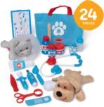 Melissa & Doug Examine and Treat Pet Vet Play Set, 24-Piece Animal Doctor Playset with Dog & Cat Plushies, Pet Doctor Kit & Accessories, Preschool Toys for Girls & Boys Ages 3+ - Image 4