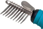 Master Grooming Tools Ergonomic Dematting Tools — Molded Tools for Grooming Dogs - 9-Blade Comb, 6⅞", Silver - Image 3