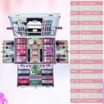 All-in-One Makeup Kit Gift Set Women Full Set Carry All Professional Make up Kit With Makeup Bag Lipgloss Lipstick Concealer Blush Foundation Face Powder Eyeshadow Palette Cosmetic Palette #2 - Image 4