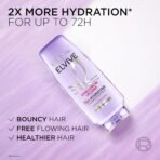 L'Oreal Paris Elvive Hyaluron Plump Hydrating Conditioner for Dehydrated, Dry Hair Infused with Hyaluronic Acid Care Complex, Paraben-Free, 12.6 Fl Oz - Image 5