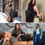 TANTOMI Tote Bags for Women, Handbags and Womens Purses Shoulder Purse Set for Travel Work - Image 3