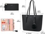 TANTOMI Tote Bags for Women, Handbags and Womens Purses Shoulder Purse Set for Travel Work - Image 5