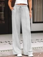 AUTOMET Womens Wide Leg Sweatpants Baggy Lounge Travel Pants Fall Fashion Outfits 2026 Winter Clothes Joggers - Image 3