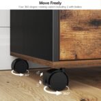 HOOBRO 7-Drawer File Cabinet, Wooden Office Cabinet with Drawers, Mobile Storage Filing Drawer for Home Office, Study, Easy Assembly, Rustic Brown and Black BF07WJ01 - Image 8