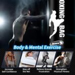 Standing Punching Bag for Adults with Pump and Gloves, 69'' Kick Boxing Bag with Stand Inflatable Freestanding Heavy Bag Kicking Bag for Training MMA Muay Thai Fitness - Image 3