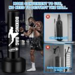 Standing Punching Bag for Adults with Pump and Gloves, 69'' Kick Boxing Bag with Stand Inflatable Freestanding Heavy Bag Kicking Bag for Training MMA Muay Thai Fitness - Image 5