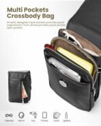 befen Genuine Leather Small Crossbody Bags for Women, Cell Phone Cross body Purse Bag with RFID Blocking Card Slots - Image 4