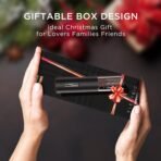 Electric Bottle Wine Opener Set, Automatic Electronic Corkscrew with Blue Led Indicator, Vacuum Stopper, Pourer, and Foil Cutter, Perfect for Home, Party and Wedding, Rechargeable - Image 5