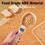 2026 New Digital Measuring Spoon, Digital Food Measuring Scoop Scale - Electronic Kitchen Measuring Spoon Scale for Cooking Baking - Smart Adjustable Measure Cup for Home Cooks Bakers Chefs Pet Owners - Image 4