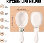 2026 New Digital Measuring Spoon, Digital Food Measuring Scoop Scale - Electronic Kitchen Measuring Spoon Scale for Cooking Baking - Smart Adjustable Measure Cup for Home Cooks Bakers Chefs Pet Owners - Image 8