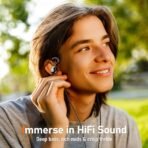 Vibes 202M Wired Earbuds - HiFi in Ear Monitor Headphones - Noise Isolating Ear Buds w/ Mic - Clear Sound, Deep Bass & Comfort-Fit Gaming Earphones - MMCX to 3.5mm & Silver Plated Cord, Carrying Case - Image 3