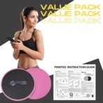 Limm Core Sliders for Working Out - Exercise Sliders Fitness, Stability, Ab, Legs & Full Body (Set of 2) - Bonus Carry Bag & Workout Ebook - Gym Gliding Disc Pads for Hardwood, Carpet & More - Image 5