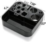 Rotatable Pet Grooming Tools Holder, Portable ABS Plastic Grooming Table Arm Organizer, Durable Pet Shop Hairdressing Storage Rack, Practical Groomer Organization for Scissors Combs Clips - Image 3