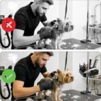 Rotatable Pet Grooming Tools Holder, Portable ABS Plastic Grooming Table Arm Organizer, Durable Pet Shop Hairdressing Storage Rack, Practical Groomer Organization for Scissors Combs Clips - Image 6