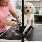 Rotatable Pet Grooming Tools Holder, Portable ABS Plastic Grooming Table Arm Organizer, Durable Pet Shop Hairdressing Storage Rack, Practical Groomer Organization for Scissors Combs Clips - Image 8