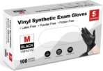 Schneider Vinyl Synthetic Exam Gloves, 4 Mil, Latex Free Disposable Gloves for Medical, Cooking, Cleaning, and Food Prep - Image 3