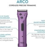 Wahl Professional Animal Arco Pet, Dog, Cat, and Horse Cordless Clipper Kit, Purple (8786-1001) - Image 3