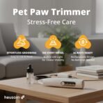 Silent Groom Pro Pet Paw Trimmer | Cordless Shaver for Dogs, Cats, Big & Small Animals with Light | Rechargeable Home and Salon Grooming Tool for Paws, Face, Ears, Butt - Image 3