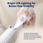 Silent Groom Pro Pet Paw Trimmer | Cordless Shaver for Dogs, Cats, Big & Small Animals with Light | Rechargeable Home and Salon Grooming Tool for Paws, Face, Ears, Butt - Image 7