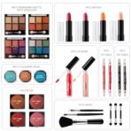 Hot Sugar All In One Makeup Set for Teenager Girls, Full Makeup Kit for Beginners Includes Eye Shadow Palette Blush Lip Gloss Lipstick Lip Pencil Eye Pencil Brush Mirror (Pink Heart) - Image 5