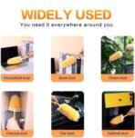 Heavy Duty Duster Refills, Disposable Dusters Kit for Cleaning Dusting Furniture Blind Ceiling Fan, Multi Surface 360 Feather Duster(60)+3FT Extended Handle +1 Handle - Image 4