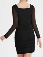 EXARUS Girls Teen Easter Dress Spaghetti Strap/Long Sleeve Party Dance Graduation Tween Tight Cute Bodycon Short Dresses - Image 4