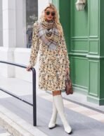 Zeagoo Fall Dresses for Women Long Sleeve Casual Pleated V Neck Dress 2025 A Line Tunic Dress - Image 5