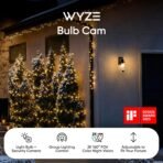 WYZE Bulb Cam Security Camera, 2K HD Outdoor Light Bulb Camera, Color Night Vision, Dimmable LED Bulb, Motion Detection, Siren Alarm, Works w/Alexa/Google Assistant. Free Expert Support - Image 4