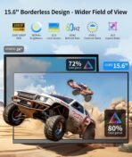 Laptop Screen Extender - 15.6" FHD 1080P Portable Monitor for Laptop, Detachable & Plug and Play Dual Monitor Extender for 13"-17.3" Laptops, Compatible with Wins/Mac/Android/Chrome - Image 3
