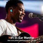 Vibes 202M Wired Earbuds - HiFi in Ear Monitor Headphones - Noise Isolating Ear Buds w/ Mic - Clear Sound, Deep Bass & Comfort-Fit Gaming Earphones - MMCX to 3.5mm & Silver Plated Cord, Carrying Case - Image 5