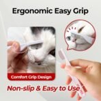 JAYU PET Facial Grooming Comb - Dog Eye Combs, Stress-free Eye Gunk Remover for Dogs & Cats, Pet Facial Brush, Cat Grooming Kit, Stainless Steel Deshedding Comb (1ea) - Image 6